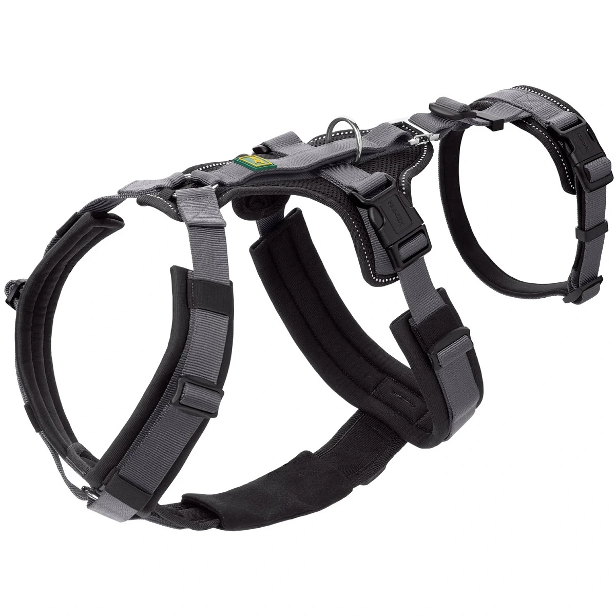 Hunter hundesele Safety Maldon Gråsort L længde 66-118 cm 2,5 cm - sikker stabilitet